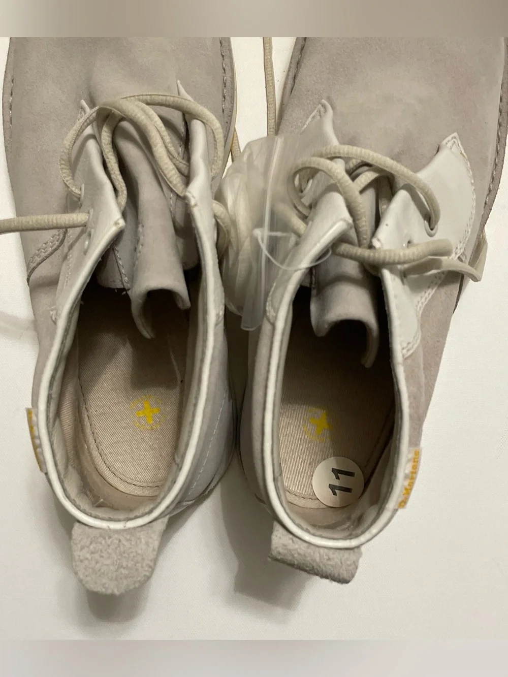 Dr. Martens Men's Suede Chukka Boots in Light Gray